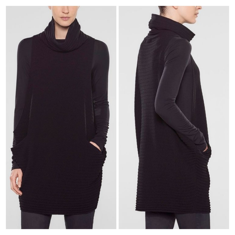 Sarah Pacini Black Cowl Neck Sweater - Picture 2 of 11
